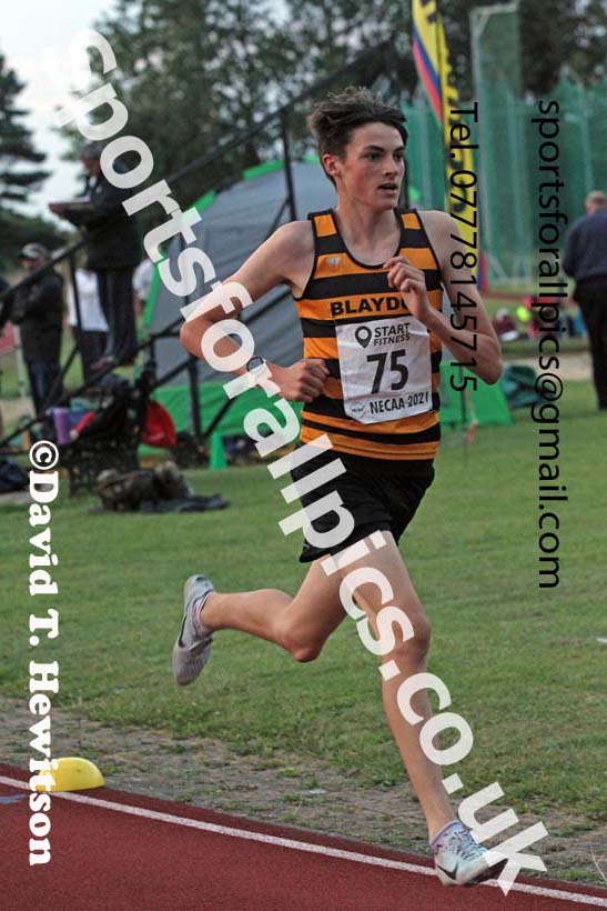3000 metres, 2021 North East Grand Prix 6, Monkton, Wednesday, August 4th. Photo: David T. Hewitson/Sports for All Pics